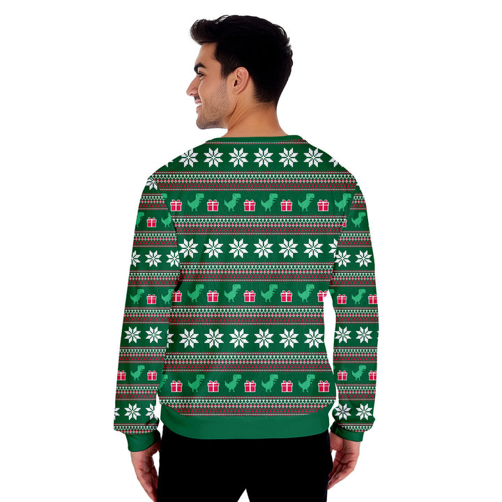 Dinasour Funny Ugly Christmas Sweater 