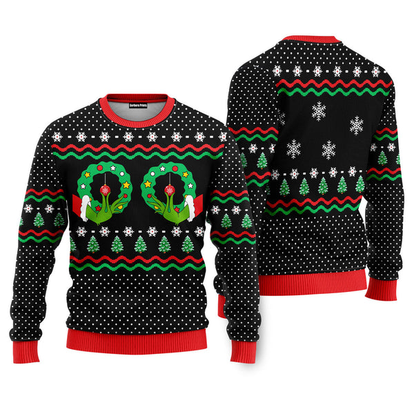 A Friend Is Like A Good Bra Funny Ugly Christmas Sweater 