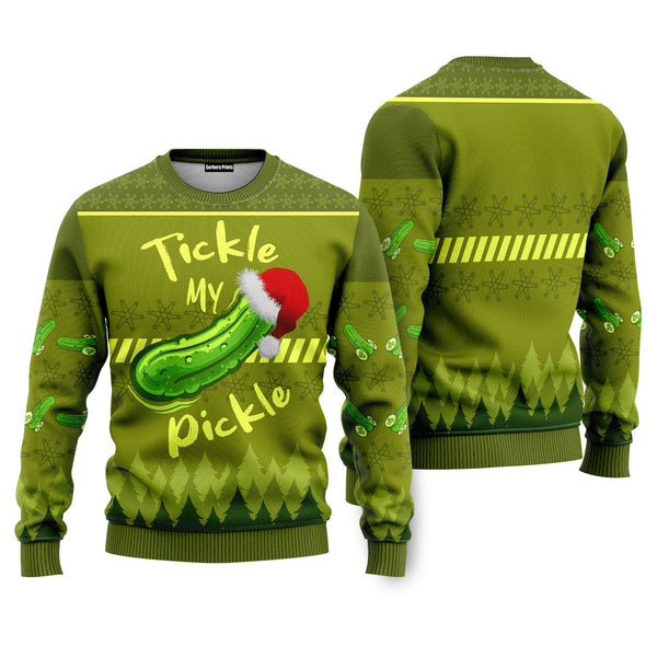 Tickle My Pickle Funny Ugly Christmas Sweater