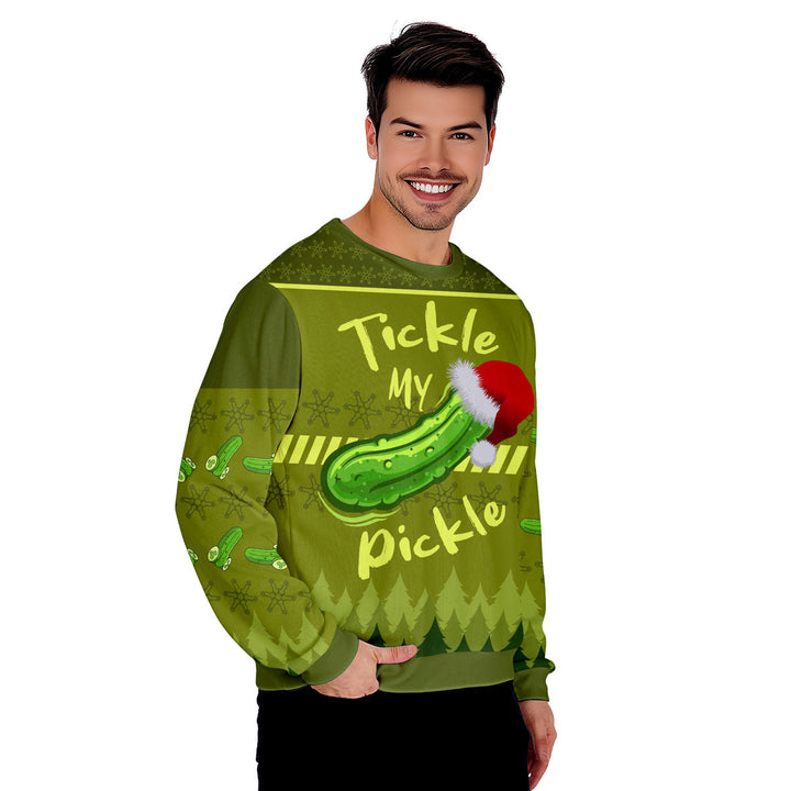 Tickle My Pickle Funny Ugly Christmas Sweater