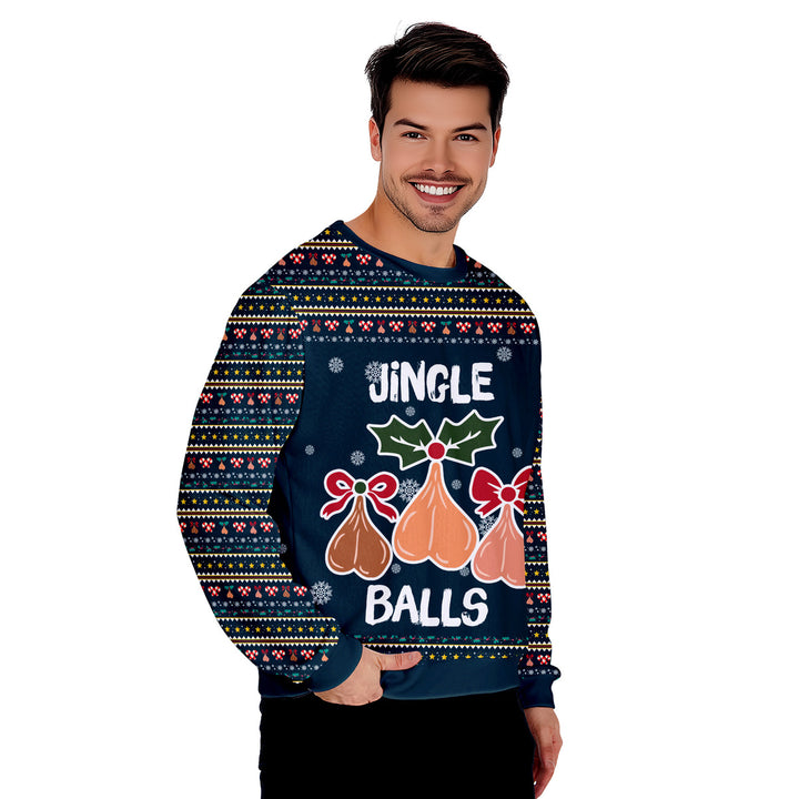 Jingle Balls Merry Christmas Funny Ugly Christmas Sweater