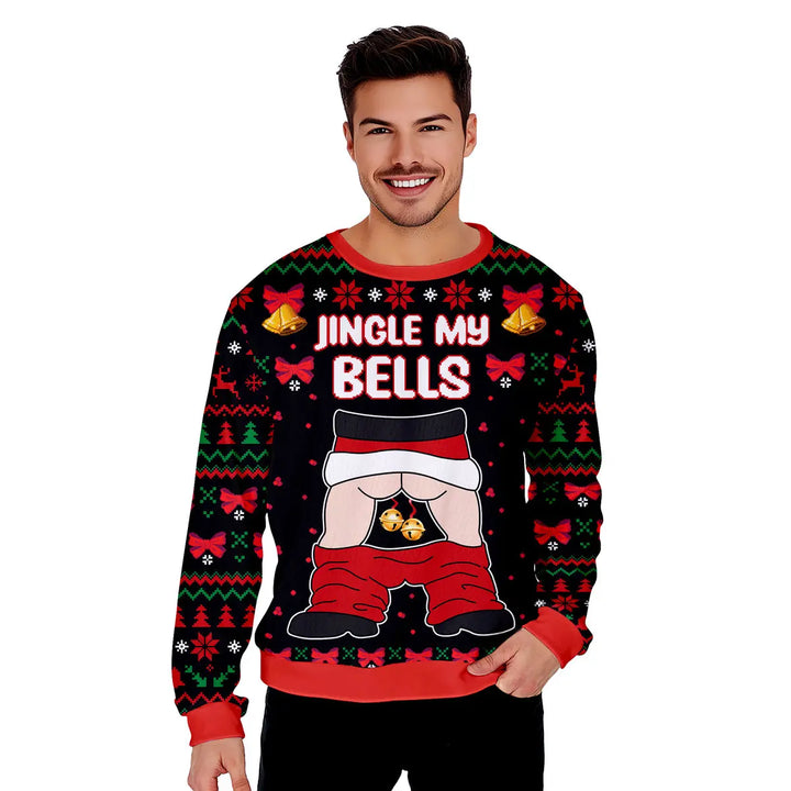 Jingle My Bells Funny Santa Funny Ugly Christmas Sweater