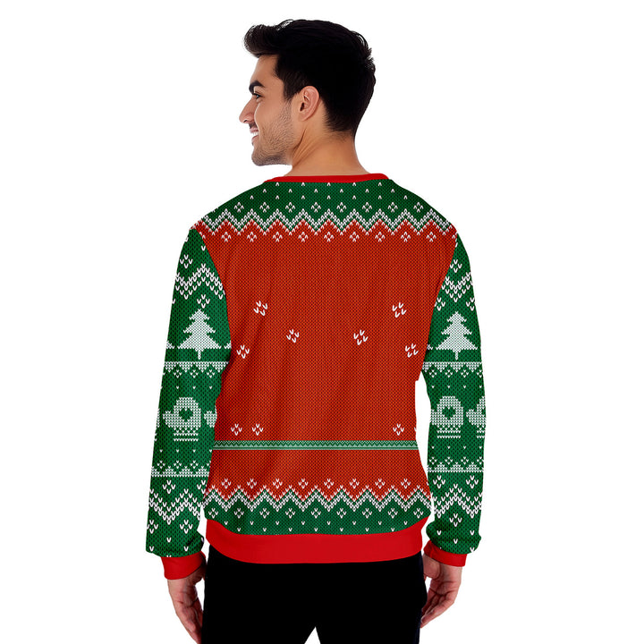 Big Nick Energy Santa Funny Ugly Christmas Sweater 