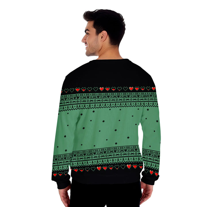 I Paused My Game Funny Ugly Christmas Sweater 