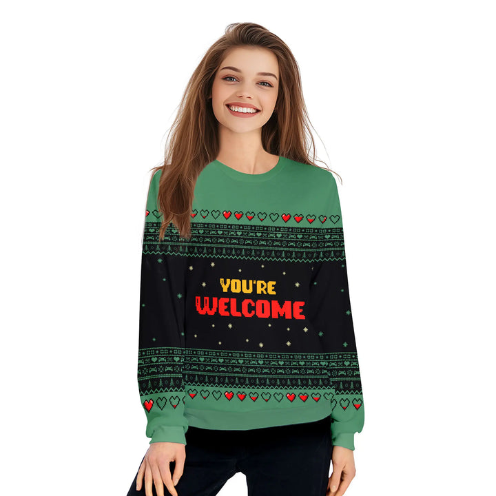 I Paused My Game Funny Ugly Christmas Sweater 