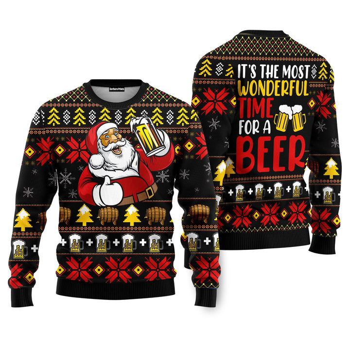 Its The Most Wonderful Time For A Beer Ugly Christmas Sweater