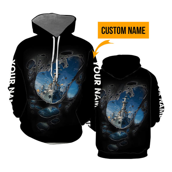 US Navy Custom Name Hoodie For Men & Women