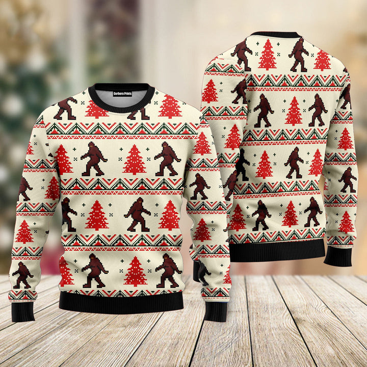 Amazing Bigfoot Ugly Christmas Sweater