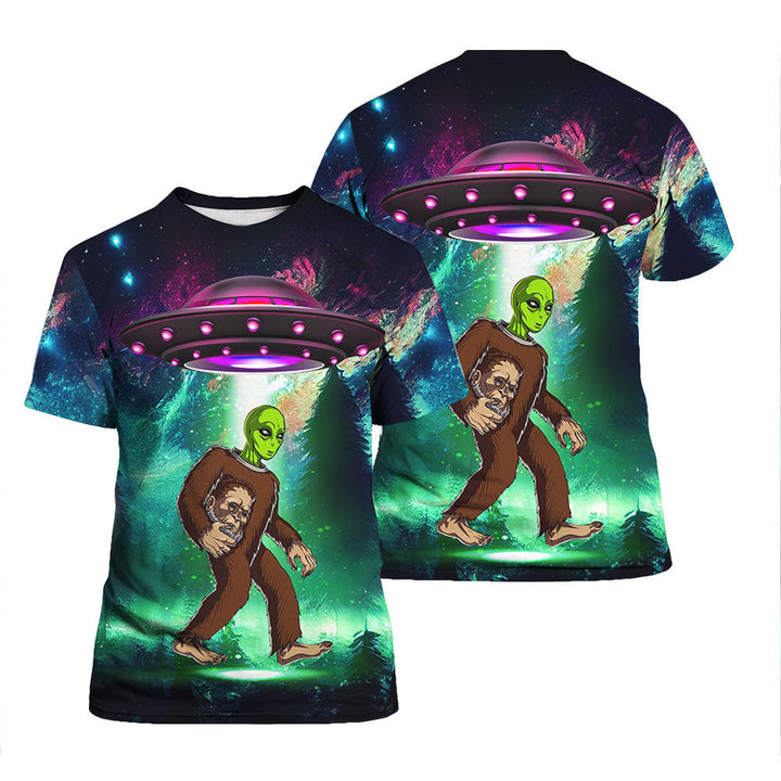 UFO BigFoot Alien Galaxy Get In Loser T shirts All Over Print | For Men & Women | HP5663-Colorful-Gerbera Prints.