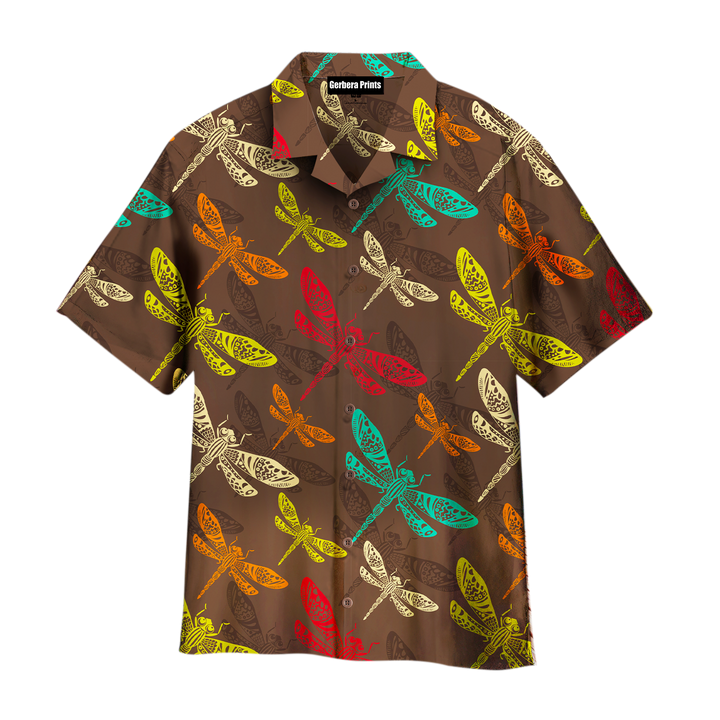 Vinatge Dragonfly Aloha Hawaiian Shirts For Men & For Women WT6473