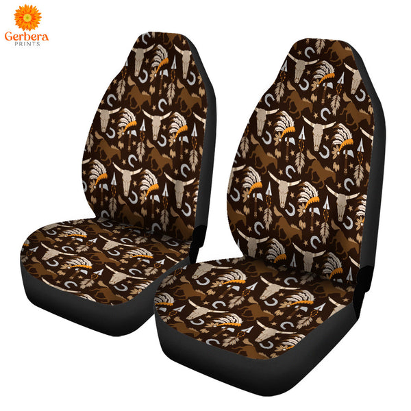 Vintage Western Boho Printed Car Seat Cover Car Interior Accessories CSC5452