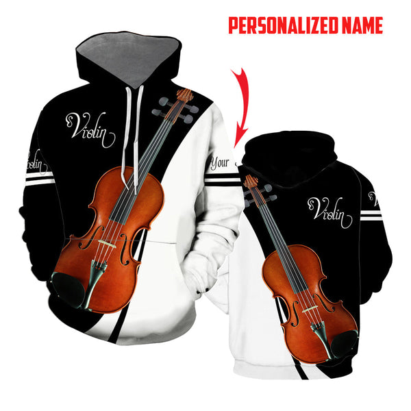 Violin Custom Name Hoodie For Men & Women