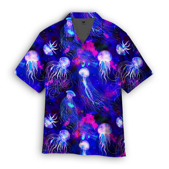 Neon Jellyfish Hawaiian Shirt