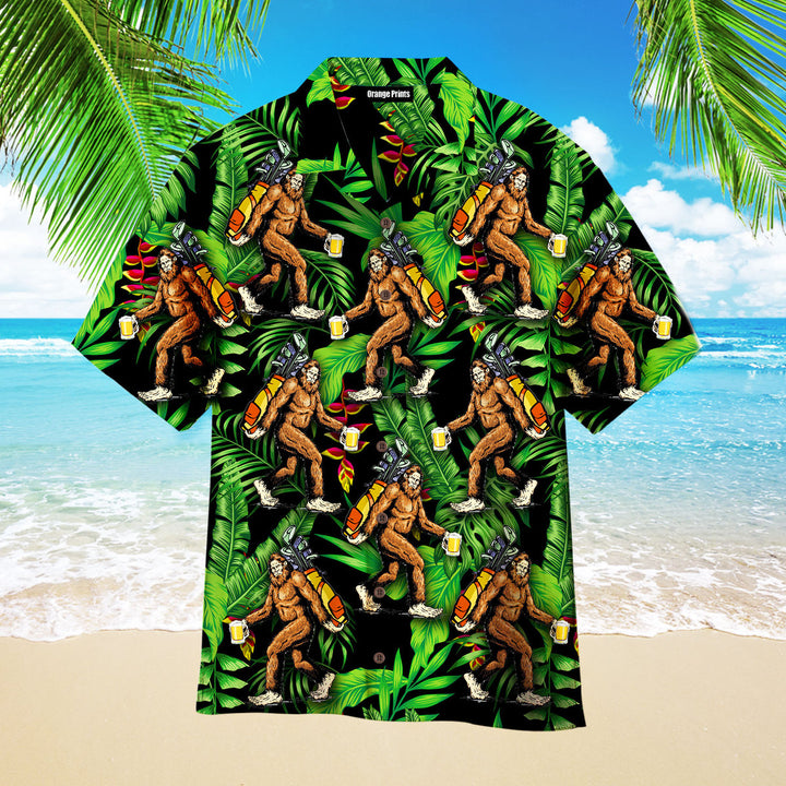 Bigfoot Love Golf And Beer Hawaiian Shirt | For Men & Women | WT2217