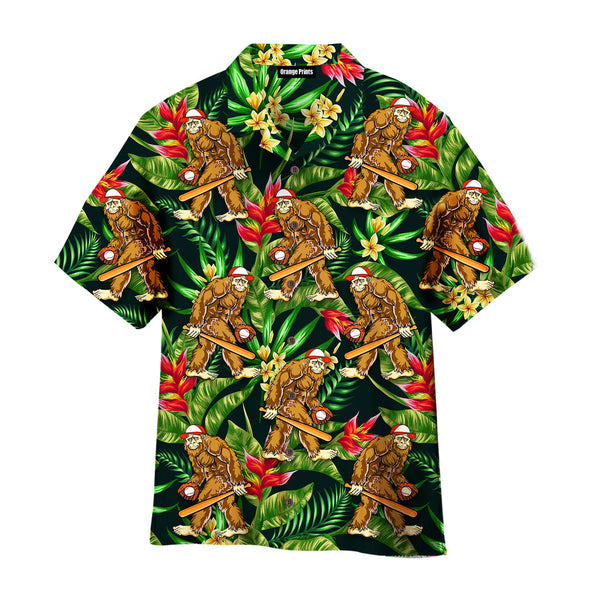 Bigfoot Baseball Hawaiian Shirt | For Men & Women | WT2224