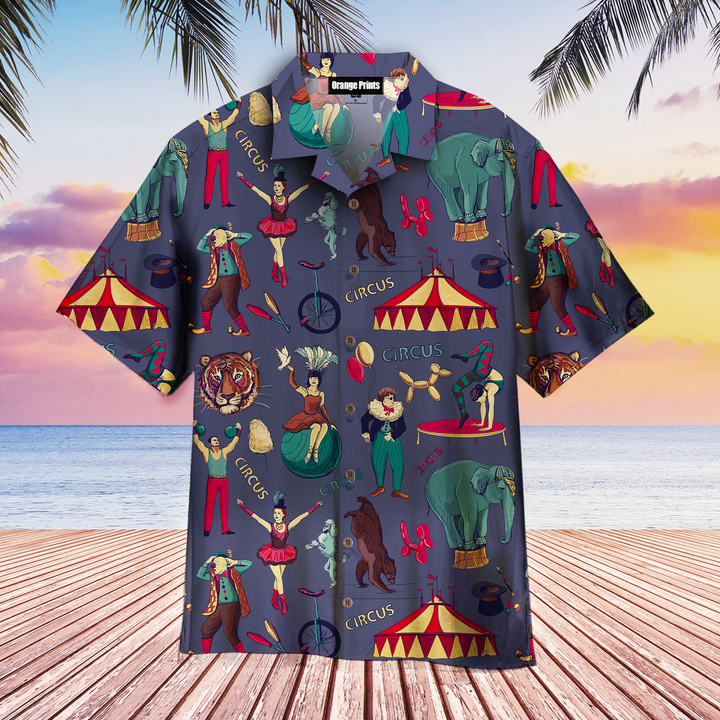 Amazing Circus All Over Pattern Hawaiian Shirt