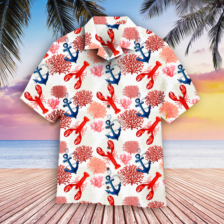 Lobster Tropical Hawaiian Shirt