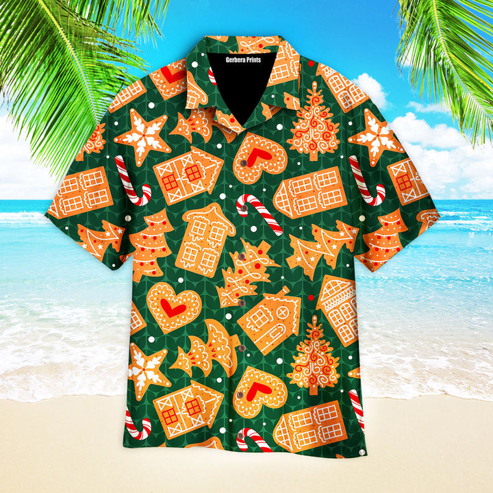 Christmas Gingerbread And Sweets Hawaiian Shirt