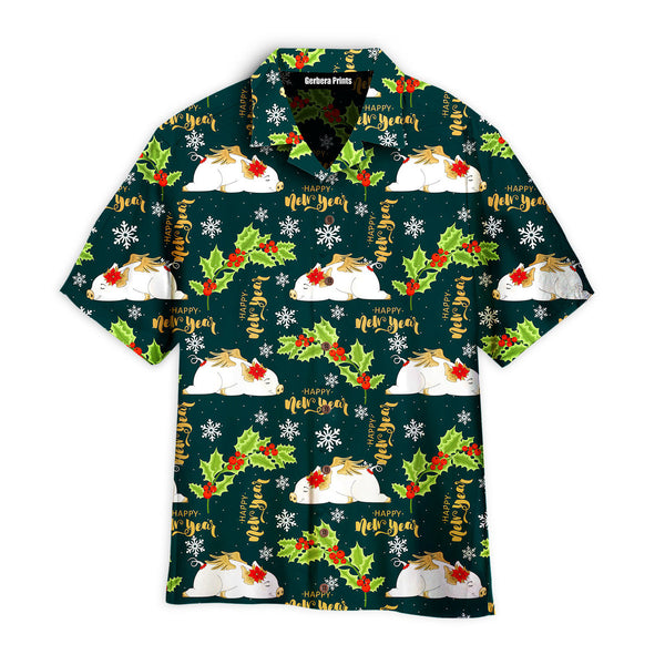 Happy Hoglidays Merry Pigmas Christmas Pattern Aloha Hawaiian Shirt