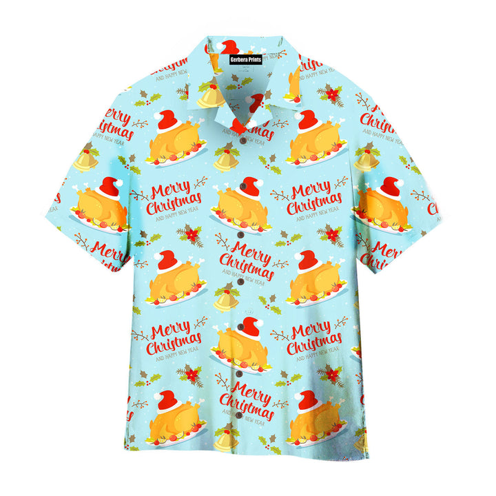 Merry Christmas Turkey Santa Hawaiian Shirt