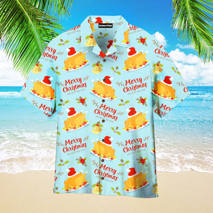 Merry Christmas Turkey Santa Hawaiian Shirt