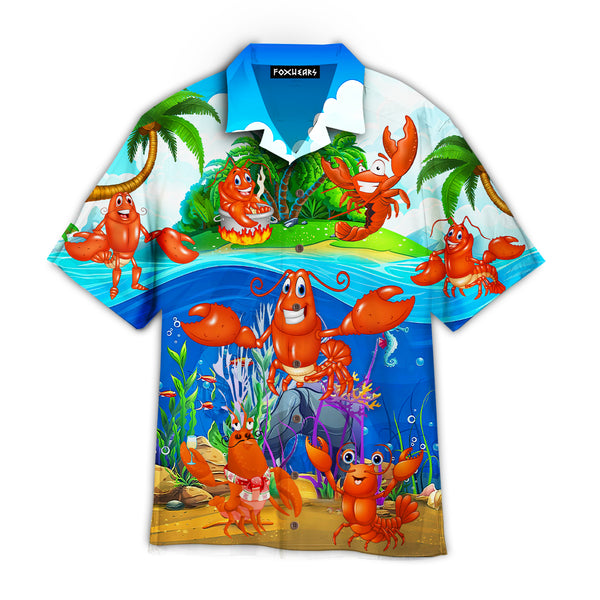 Funny Lobster Hawaiian Shirt