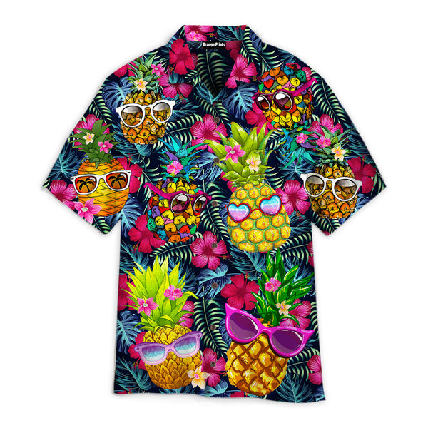 Fruit Pineapple Love Summer Tropical Hawaiian Shirt