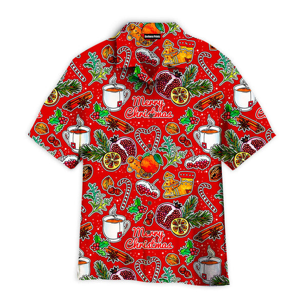 We Are All Be Home For Christmas Night Pattern Aloha Hawaiian Shirts For Men & For Women | WT7513-Colorful-Gerbera Prints.