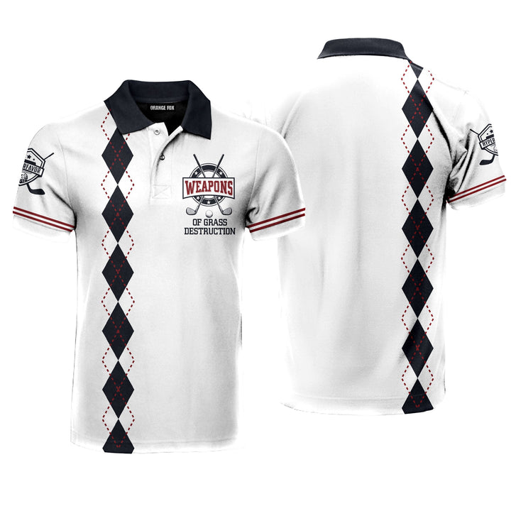 Weapons Of Grass Destruction Golf Polo Shirt For Men