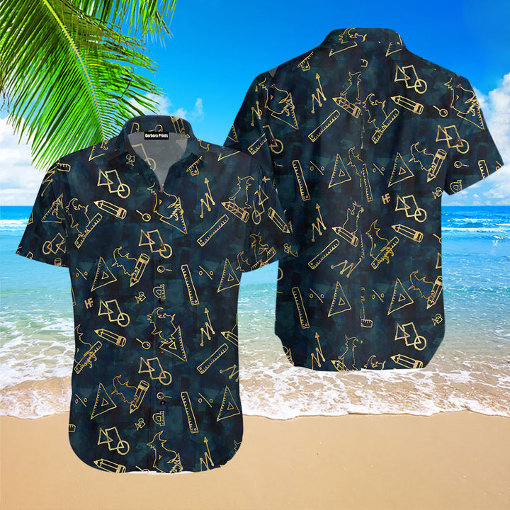 Witch Math Halloween Teacher Hawaiian Shirt