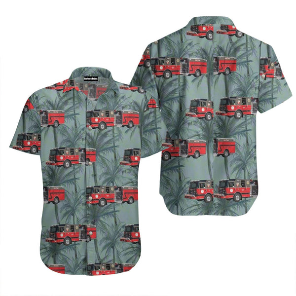 Yaphank Fire Department Yaphank New York Hawaiian Shirt