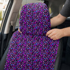 Abstract Pattern Geometric Shapes Full-Size Towel & Car Seat Cover - Headrest Pocket