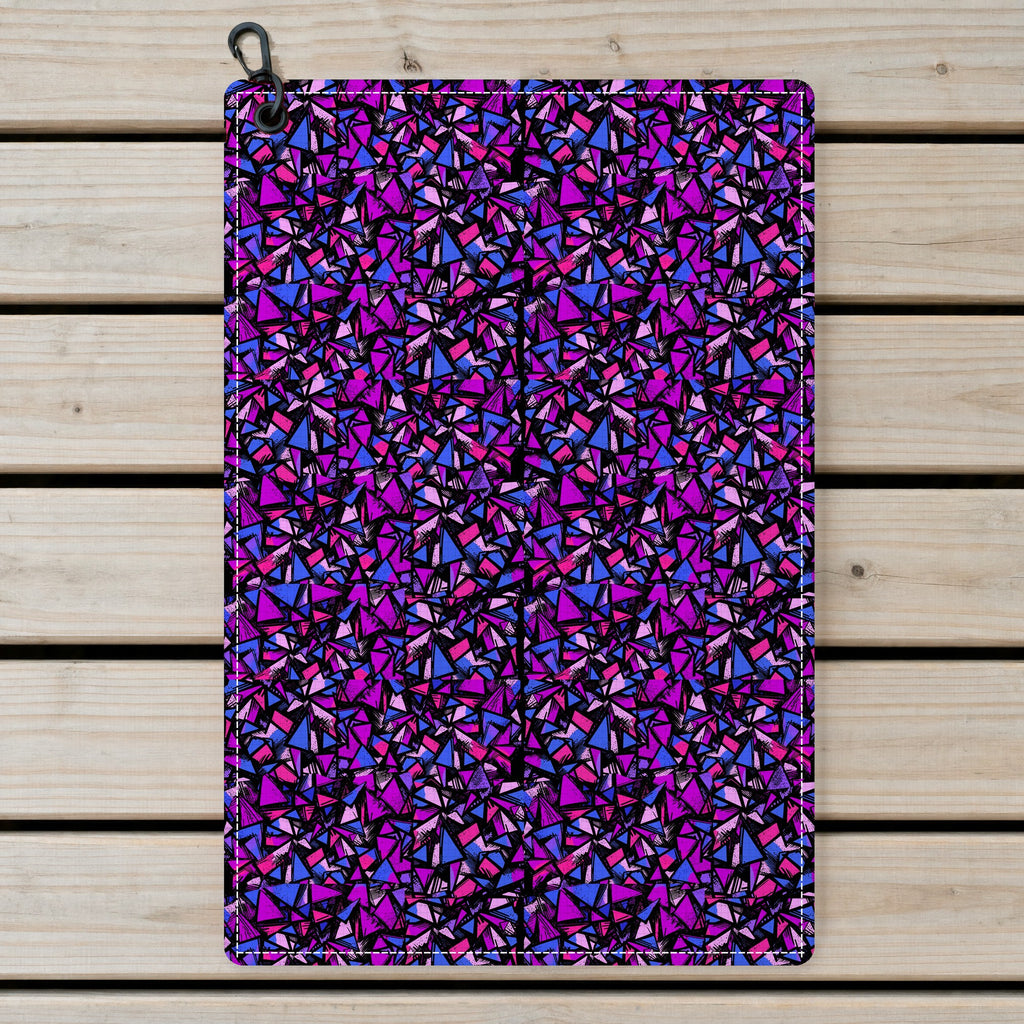 Abstract Pattern Geometric Shapes Golf Towel - Laid Flat