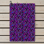 Abstract Pattern Geometric Shapes Golf Towel - Laid Flat