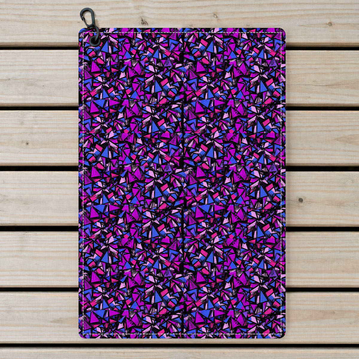 Abstract Pattern Geometric Shapes Golf Towel - Laid Flat