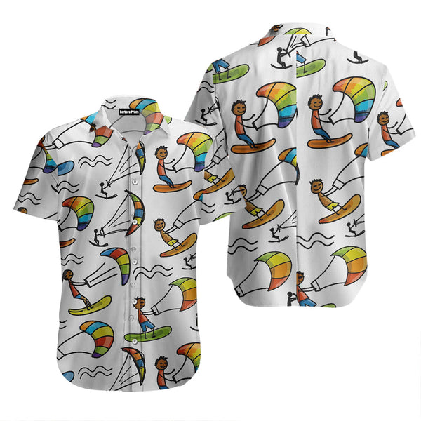 Amazing Kitesurfing Pattern Aloha Hawaiian Shirt