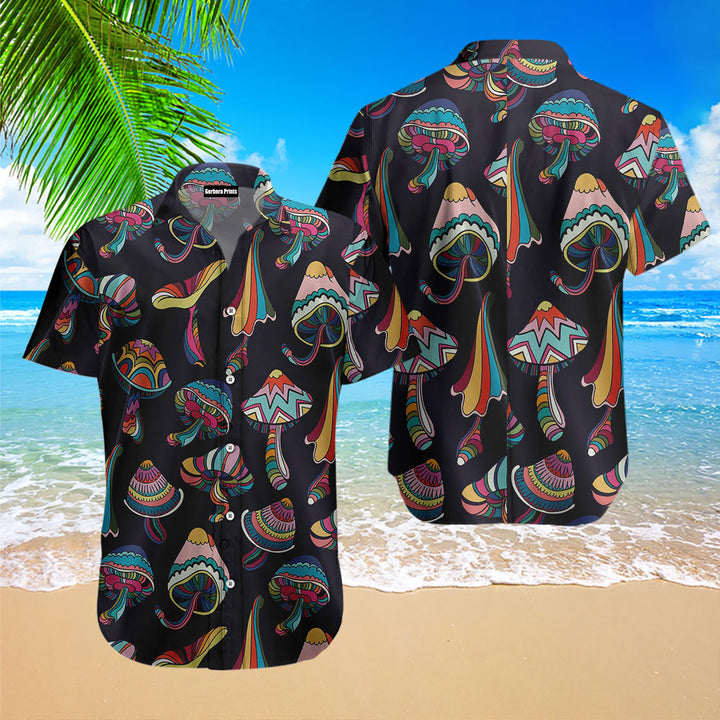 Amazing Mushroom Pattern Aloha Hawaiian Shirt 