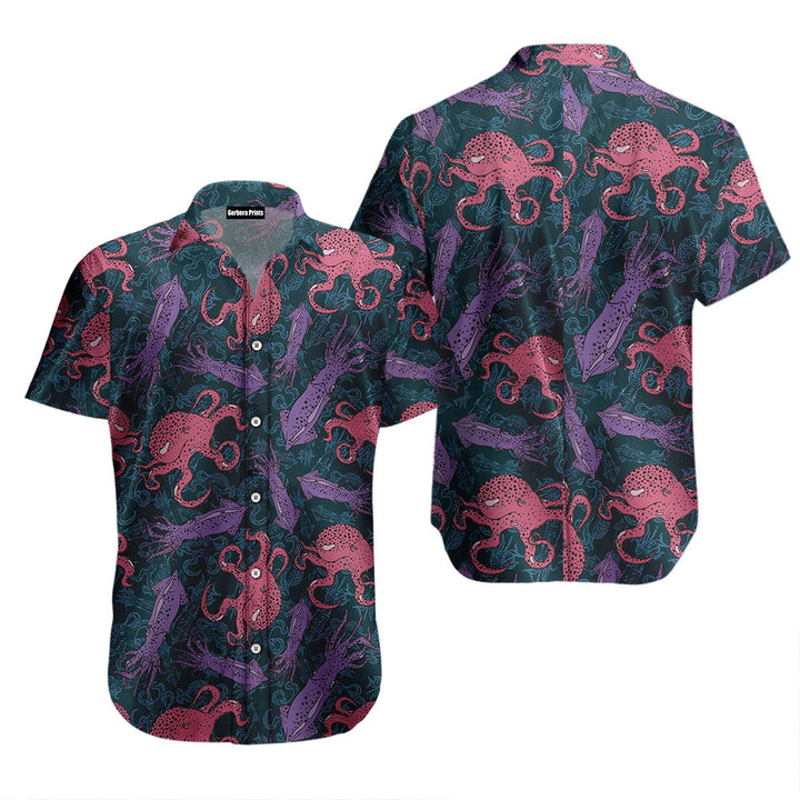 Amazing Octopus Pattern Aloha Hawaiian Shirt 