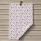 America 250 Fairways Golf Towel - Laid Flat