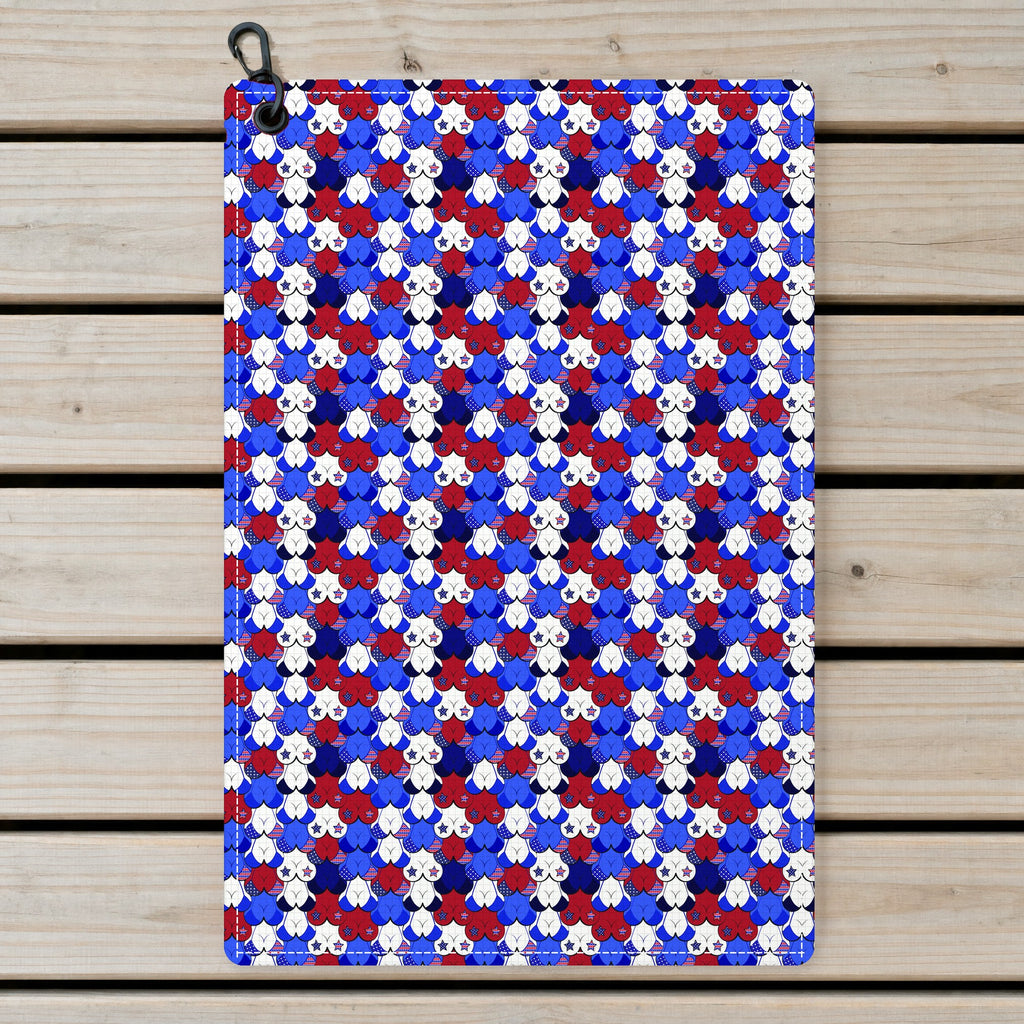 American Tatas Golf Towel - Laid Flat