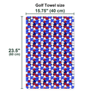 American Tatas Golf Towel - Size Chart