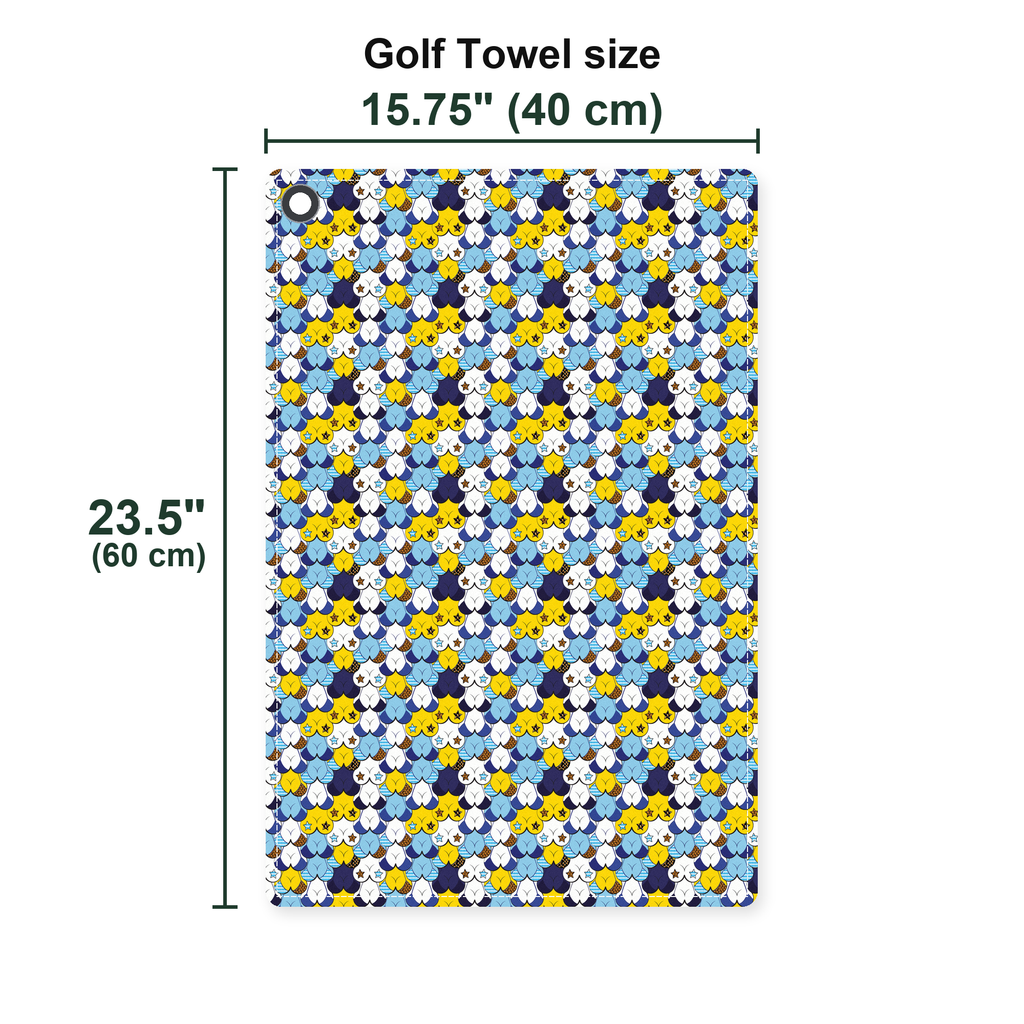 American Tatas Oktorberfest Golf Towel - Size Chart