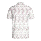 Apple Blossom Polo Shirt For Men - Back