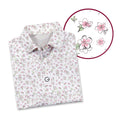 Apple Blossom Polo Shirt For Men - Detail Close-up