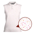 Azalea Spatter Women Sleeveless Polo Shirt - 1