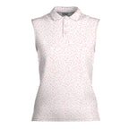 Azalea Spatter Women Sleeveless Polo Shirt - 2