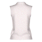 Azalea Spatter Women Sleeveless Polo Shirt - 3
