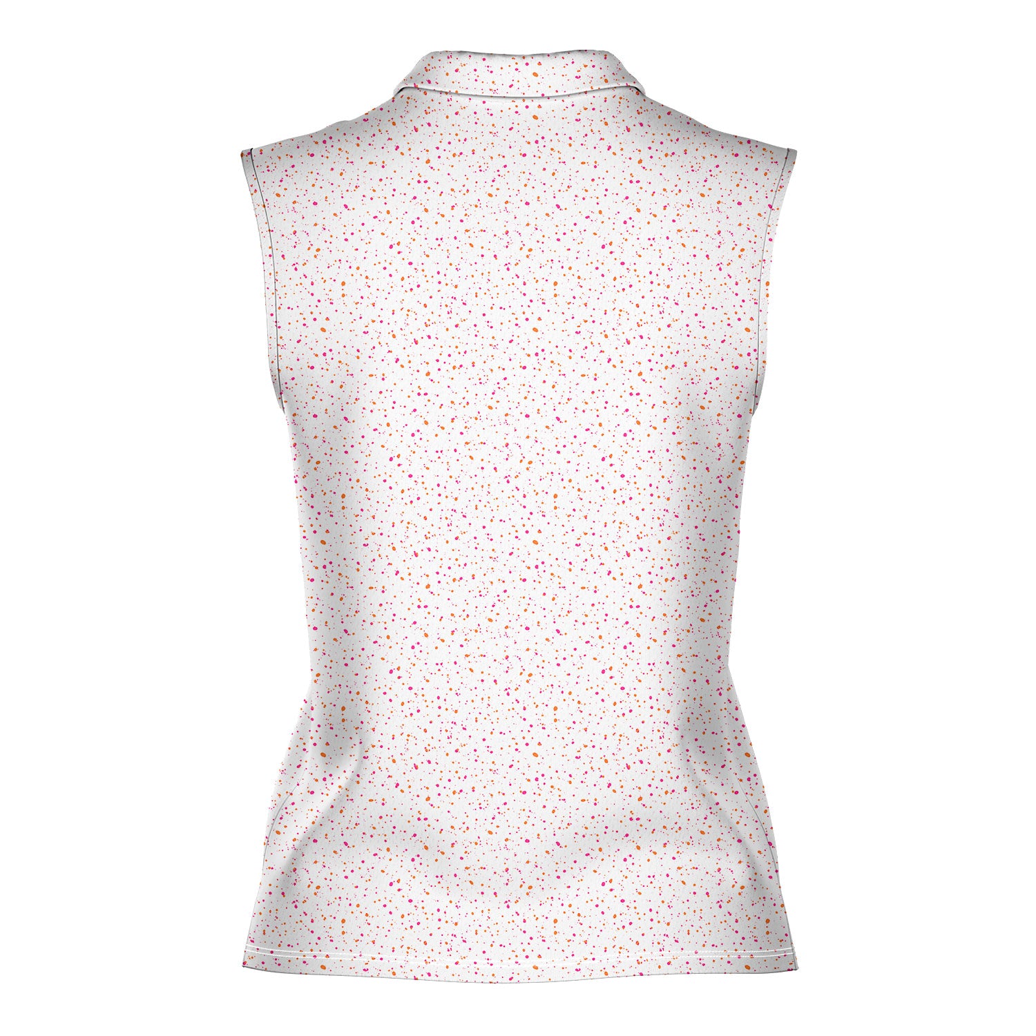 Azalea Spatter Women Sleeveless Polo Shirt - 3