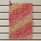Azaleas Floral Golf Towel - Laid Flat