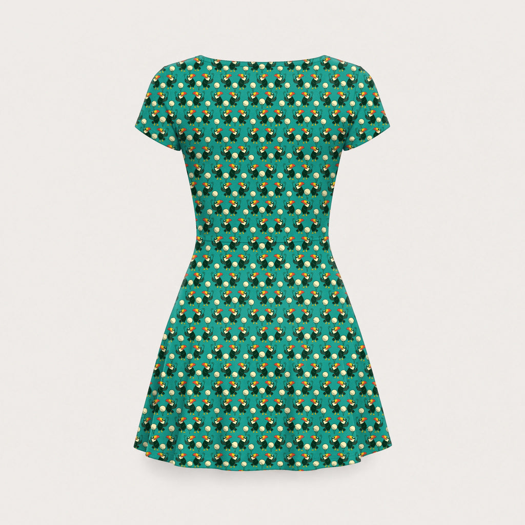 Toucan Tee Time Tennis & Pickleball Dress - Back